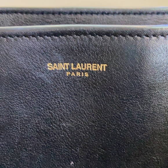 SAINT LAURENT CABAS CHYC YSL LEATHER SATCHEL - Picture 5 of 12